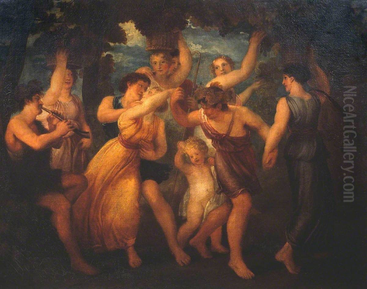 The Vintage Oil Painting by Thomas Stothard