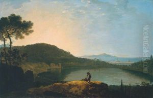Lake Avernus and the Island of Capri