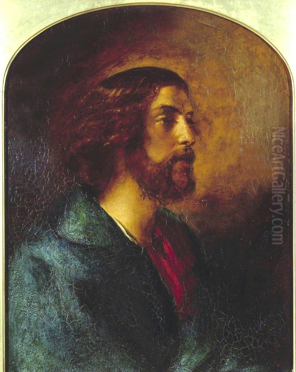 The Saviour or the Disciple Oil Painting by William Etty