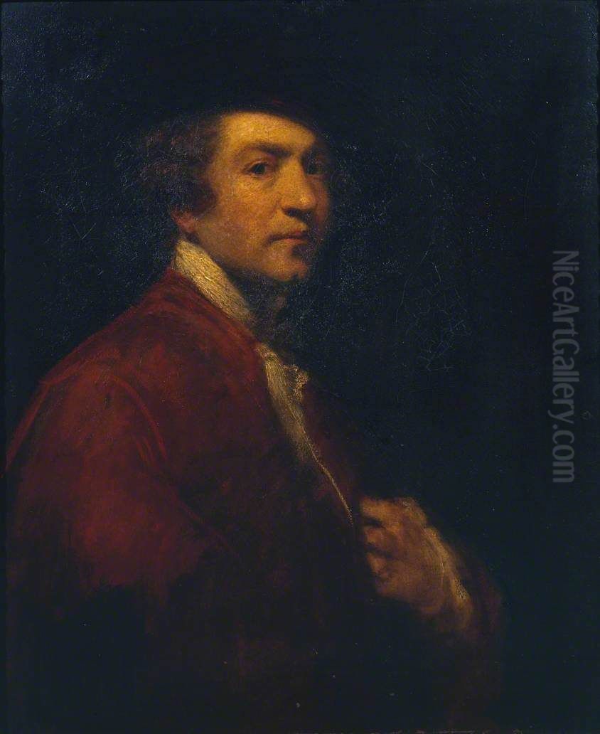 Self-Portrait Oil Painting by Of Sir Joshua Reynolds