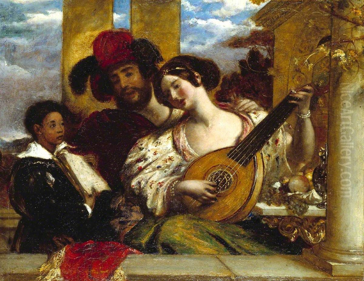 Il Duetto ('The Duet') Oil Painting by William Etty
