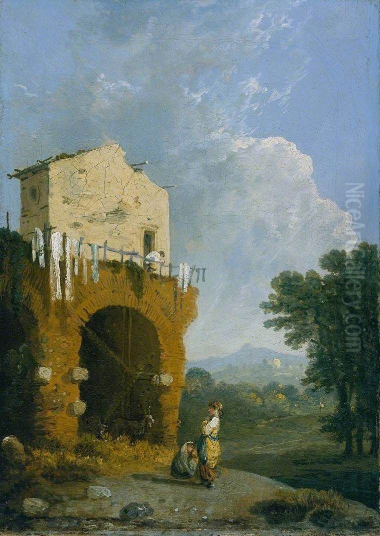 Hadrian's Villa Oil Painting by Richard Wilson