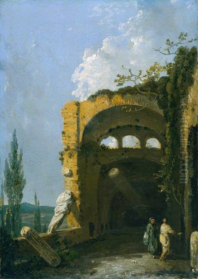 Maecenas' Villa, Tivoli Oil Painting by Richard Wilson