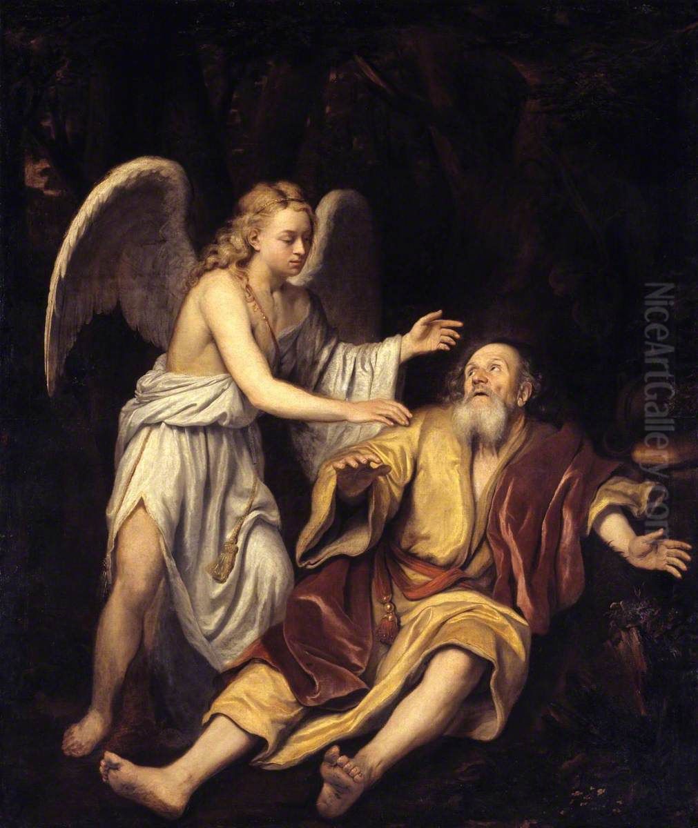 Elijah and the Angel Oil Painting by Godfrey Kneller