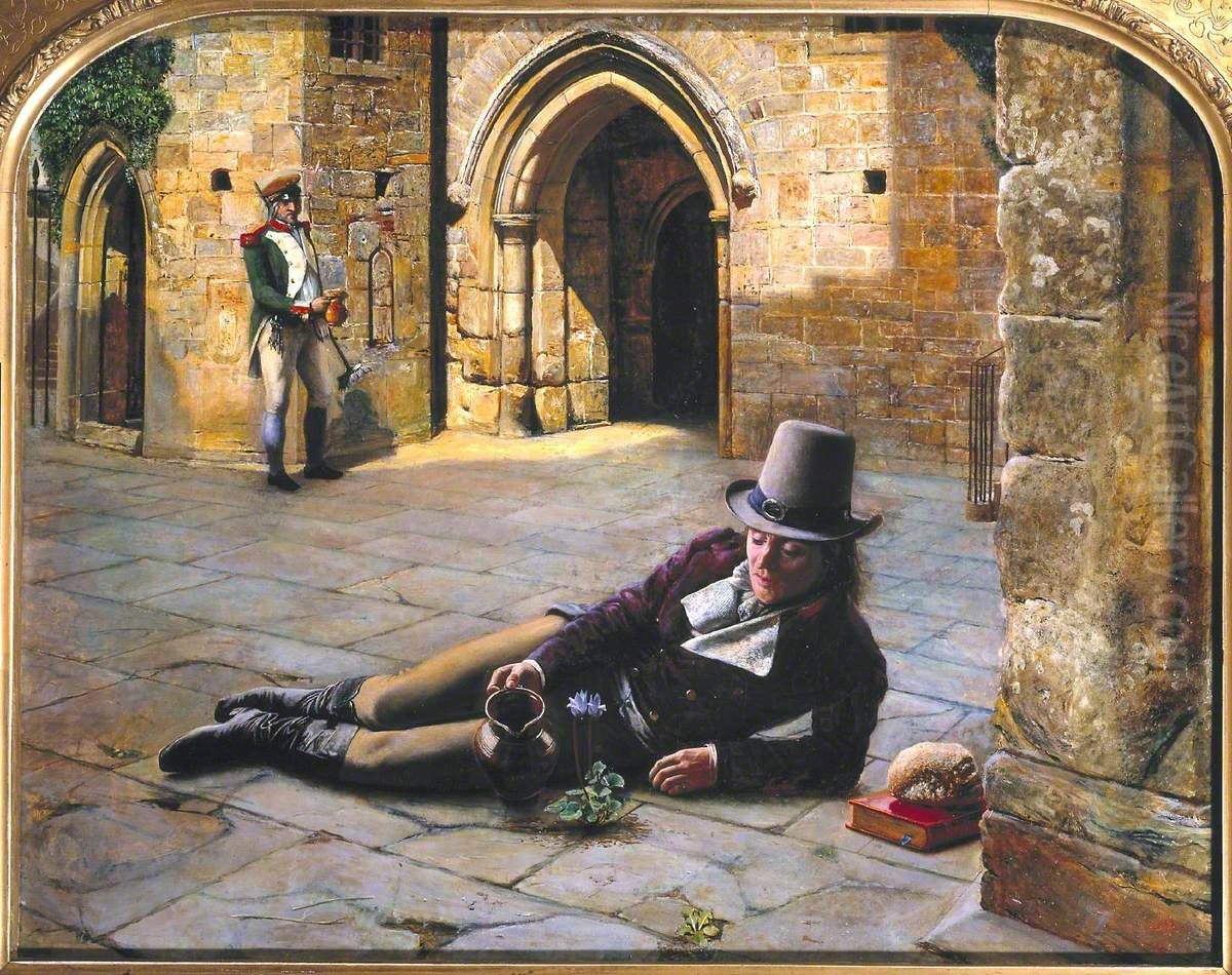 Picciola Oil Painting by Robert Braithwaite Martineau