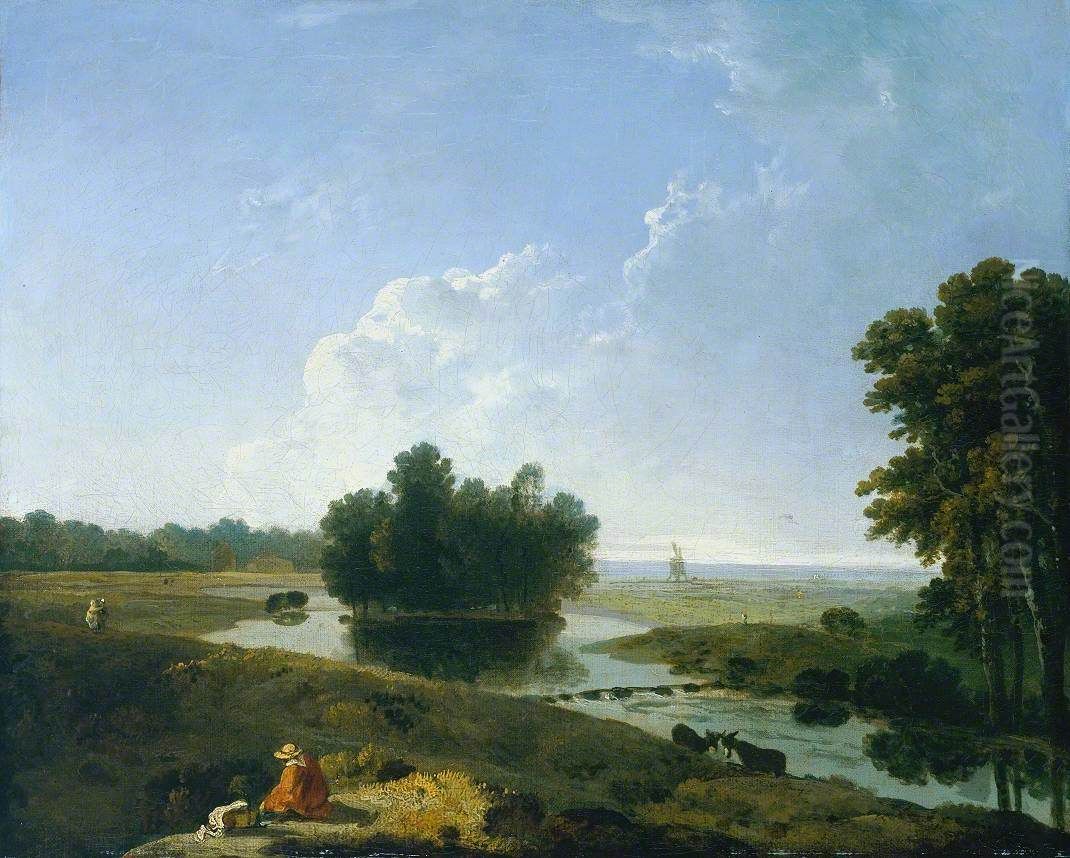 On Hounslow Heath Oil Painting by Richard Wilson