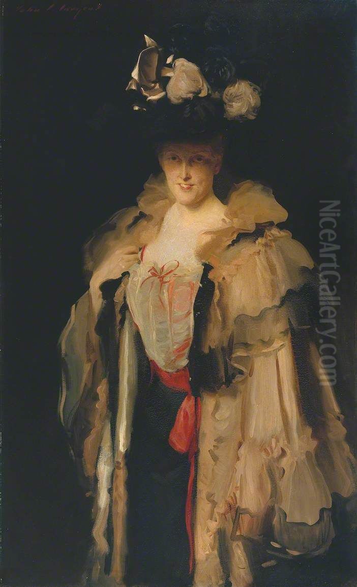 Mrs Charles Hunter Oil Painting by John Singer Sargent