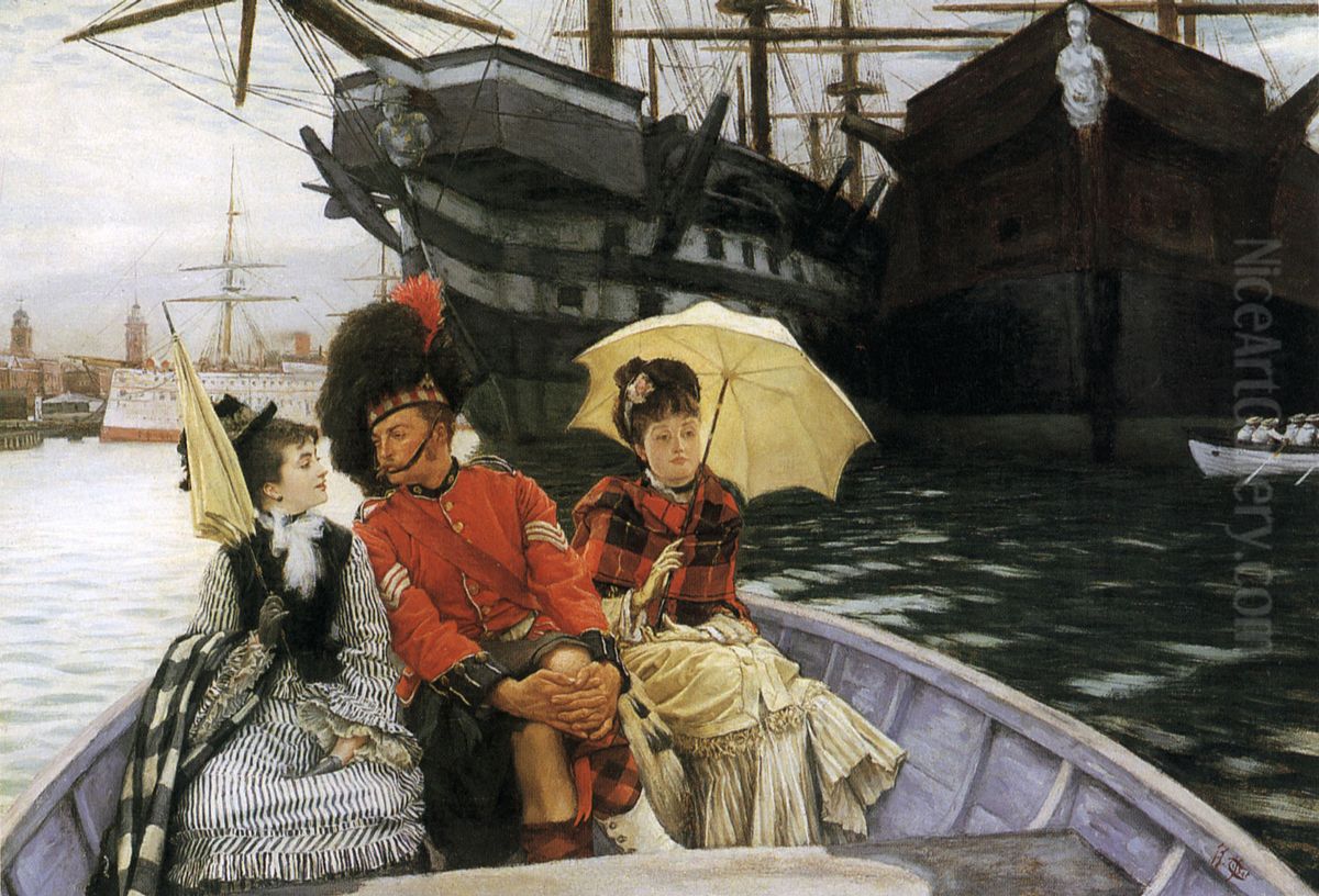 Entre les deux mon coeur balance Oil Painting by James Jacques Joseph Tissot