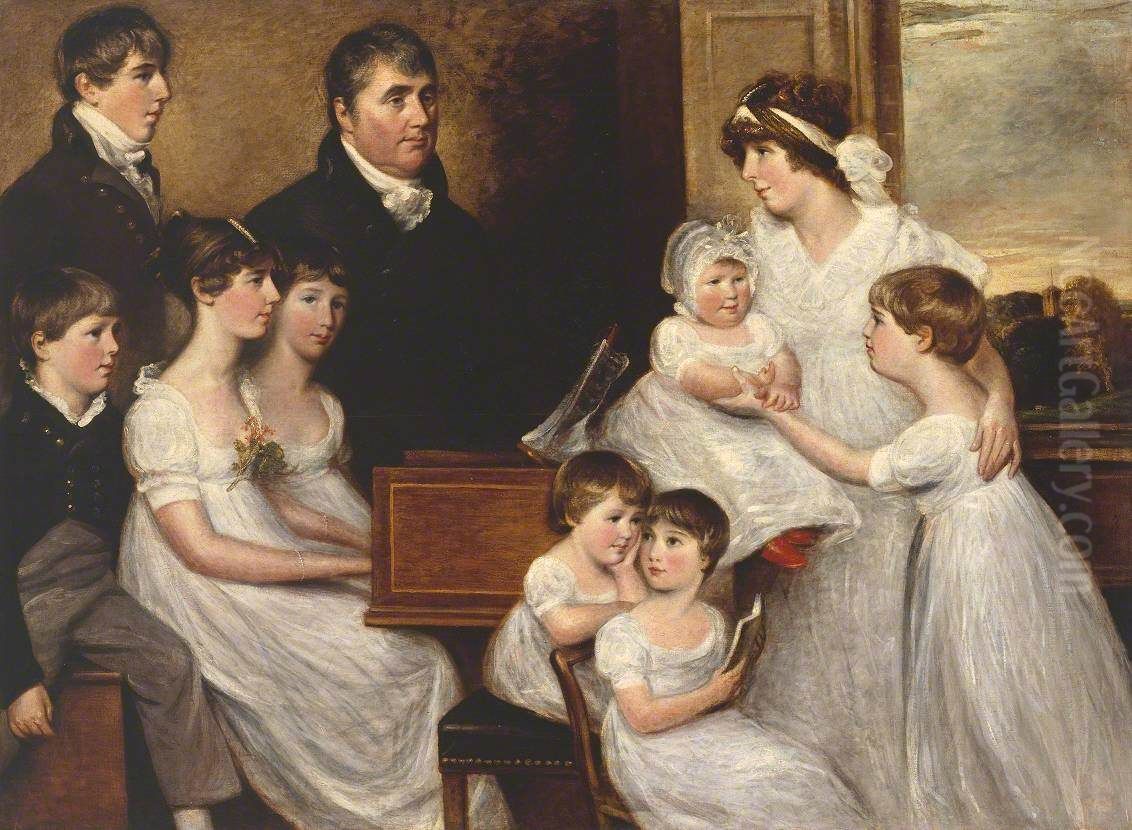 The Bridges Family Oil Painting by John Constable