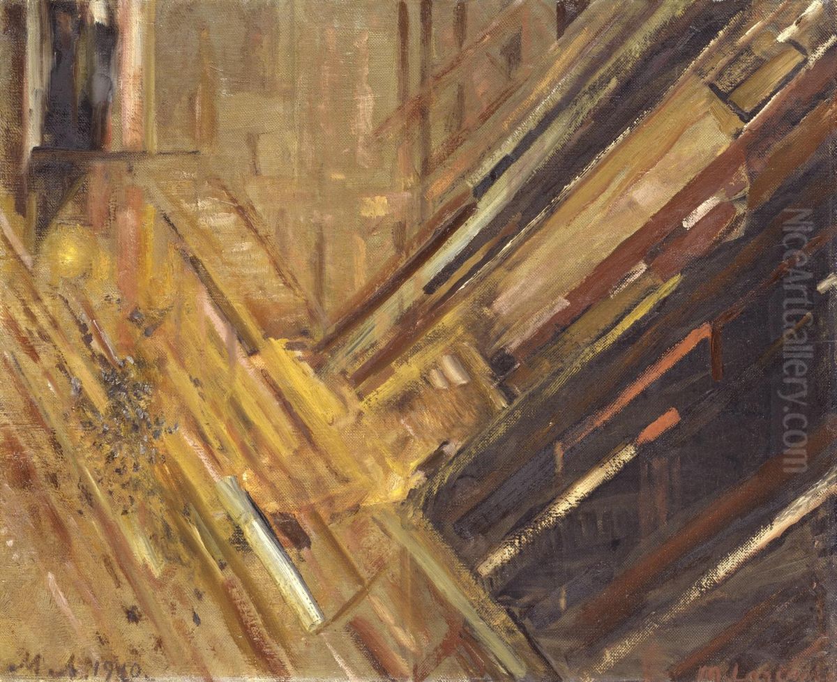 Nocturne Oil Painting by Mikhail Larionov