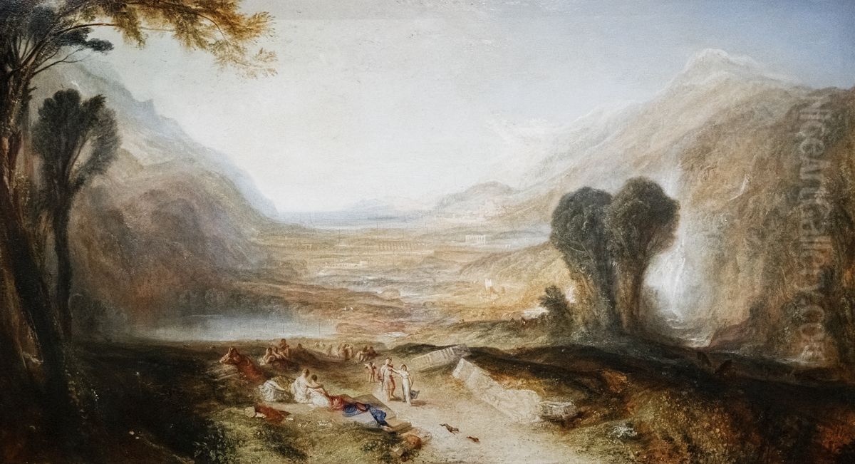 Story of Apollo and Daphne Oil Painting by J. M. W. Turner