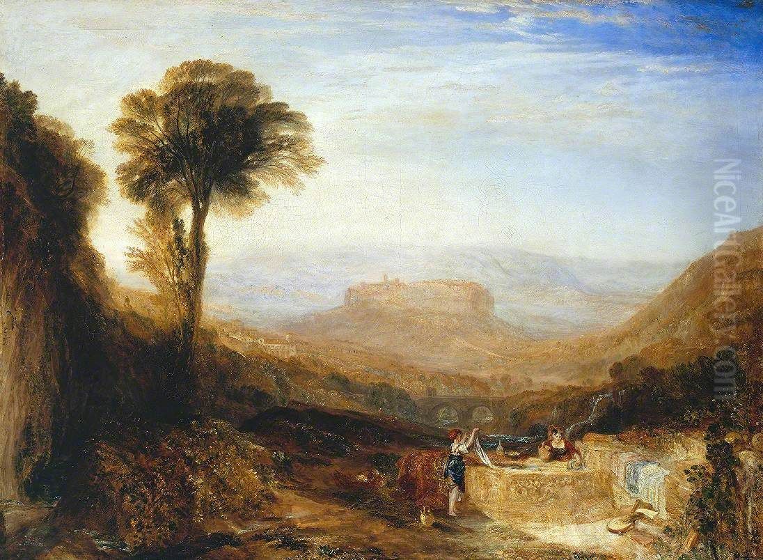 View of Orvieto, Painted in Rome Oil Painting by J. M. W. Turner