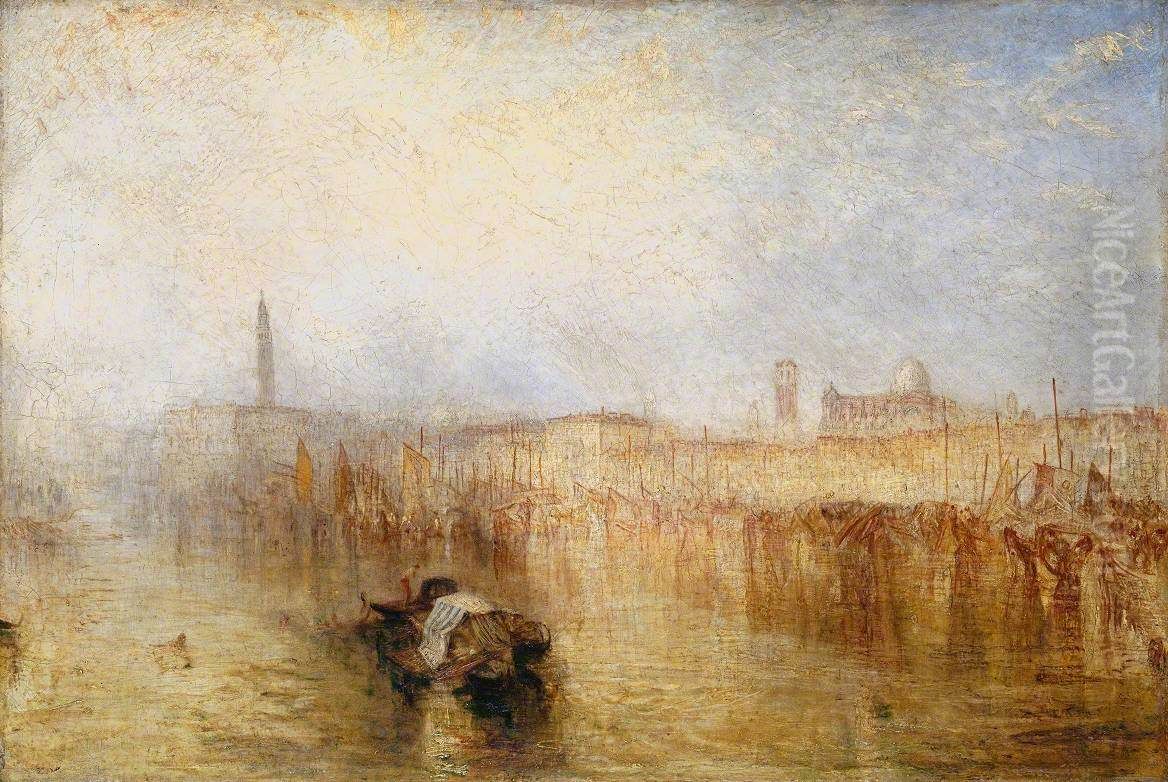 Venice Quay, Ducal Palace Oil Painting by J. M. W. Turner