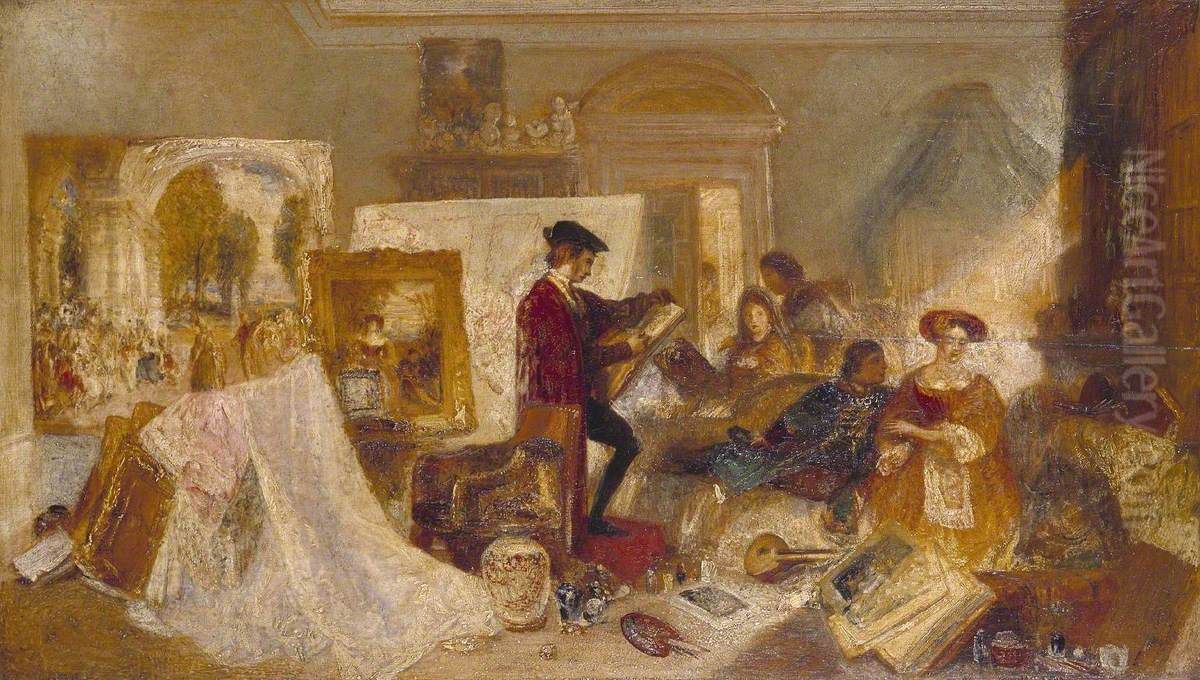 Watteau Study by Fresnoy's Rules Oil Painting by J. M. W. Turner