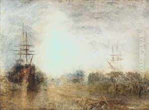 Whalers (Boiling Blubber) Entangled in Flaw Ice, Endeavouring to Extricate Themselves