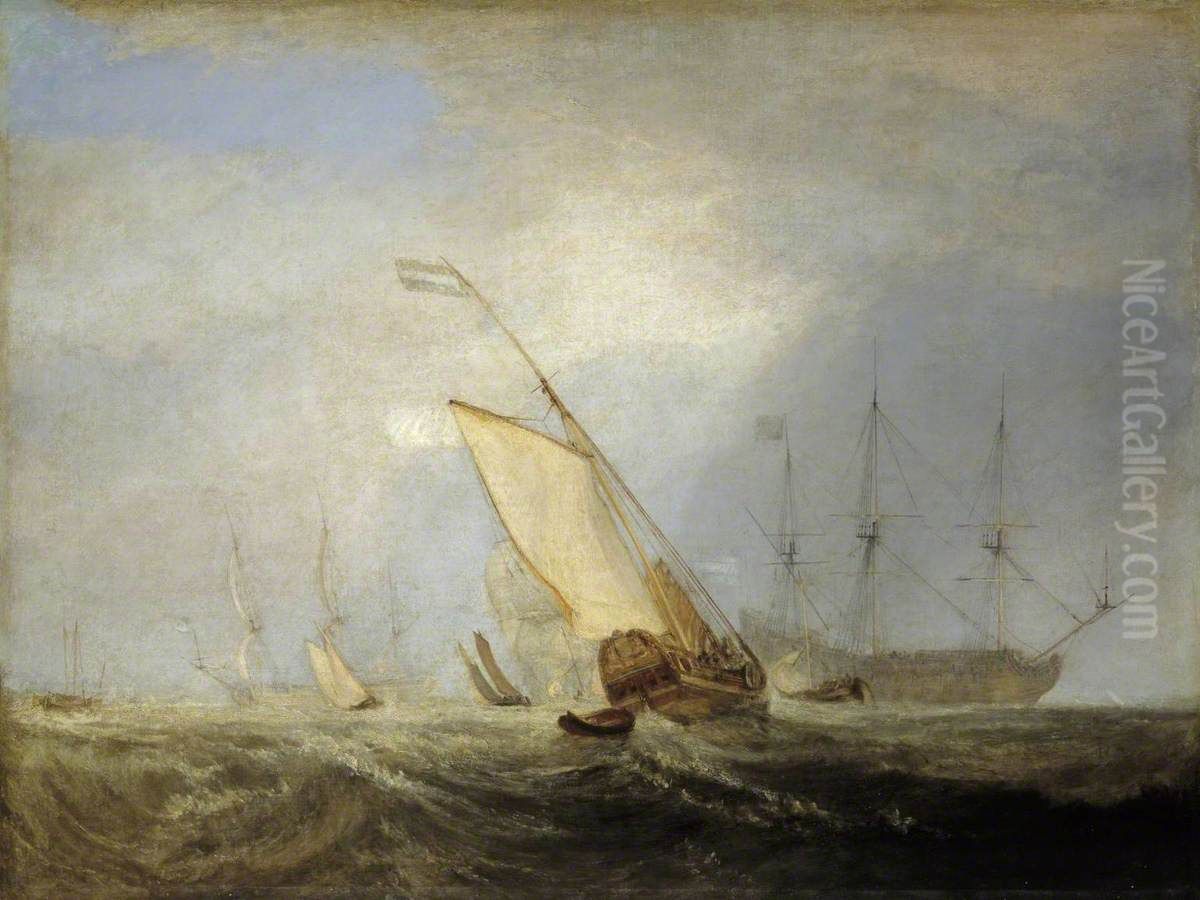 Van Tromp Returning after the Battle off the Dogger Bank Oil Painting by J. M. W. Turner