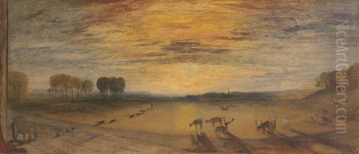 Tillington Church in the Distance Oil Painting by J. M. W. Turner