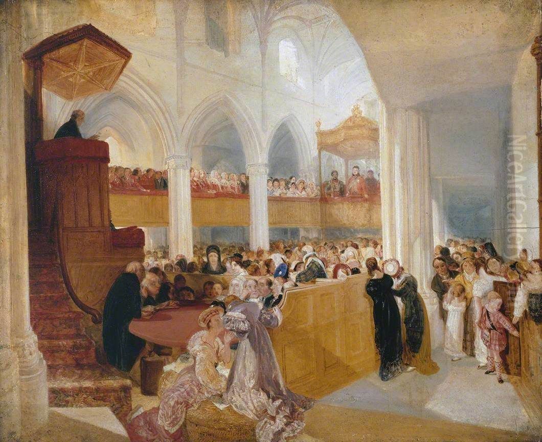 George IV at St Giles's, Edinburgh Oil Painting by J. M. W. Turner