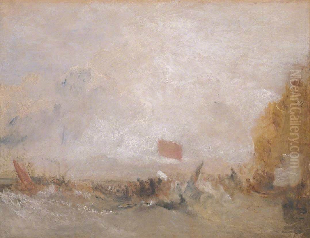 George IV's Departure from the 'Royal George', 1822 Oil Painting by J. M. W. Turner