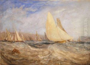 Sketch for 'East Cowes Castle, the Regatta Beating to Windward' No. 2
