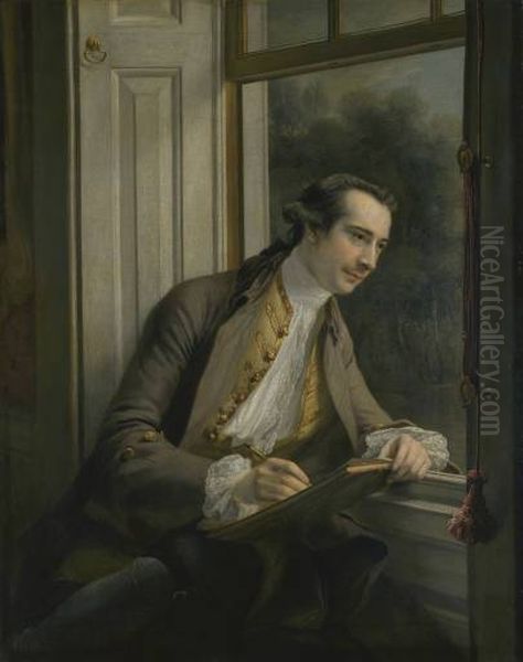 Paul Sandby Oil Painting by Francis Cotes