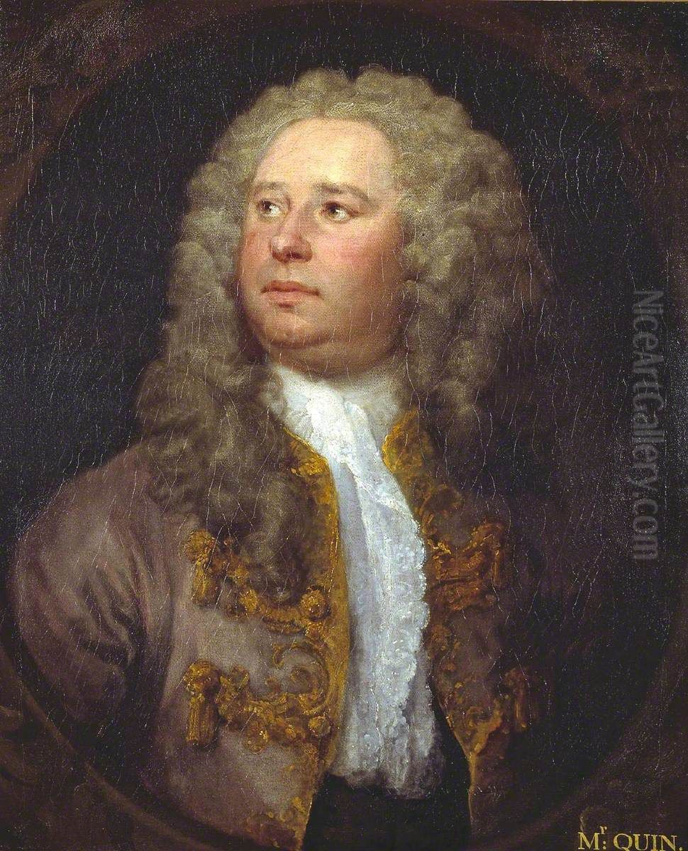 James Quin, Actor Oil Painting by William Hogarth