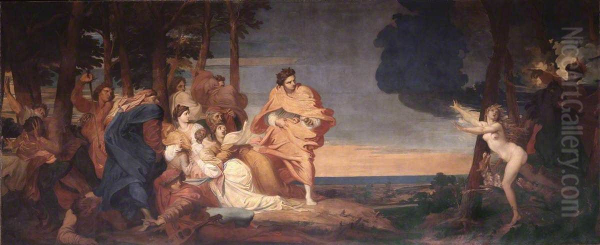 A Story from Boccaccio Oil Painting by George Frederic Watts
