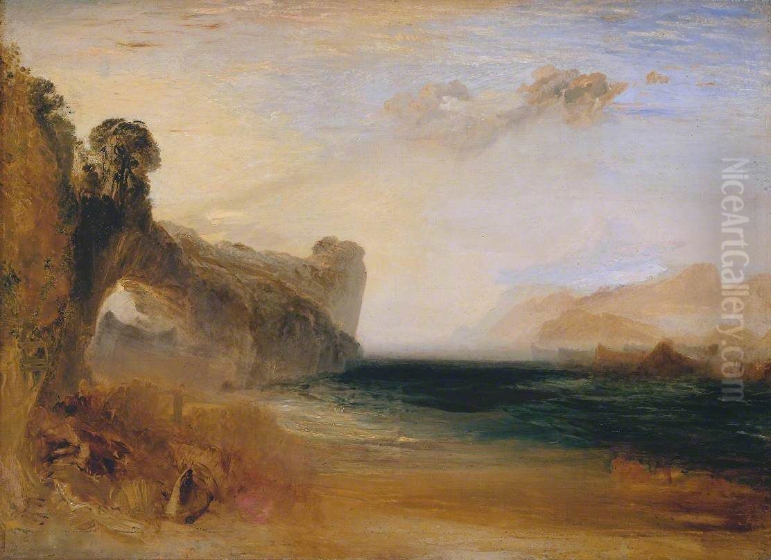 Rocky Bay with Figures Oil Painting by J. M. W. Turner