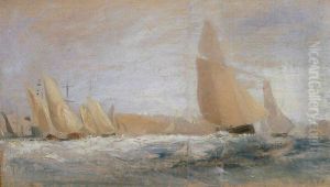 Sketch for 'East Cowes Castle, the Regatta Beating to Windward' No. 1