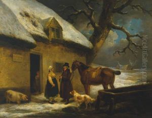 Outside an Inn, Winter