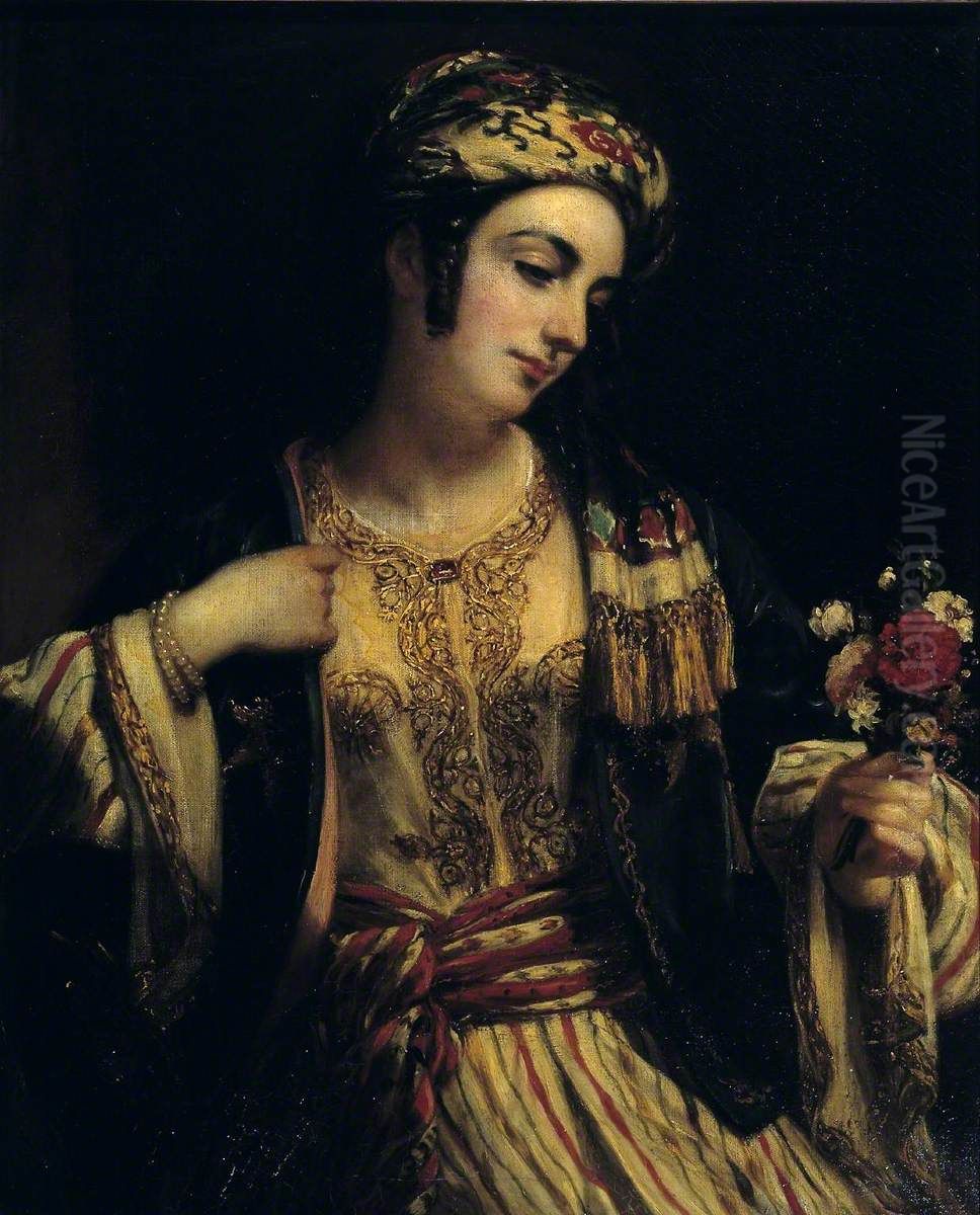 A Syrian Maid Oil Painting by Henry William Pickersgill