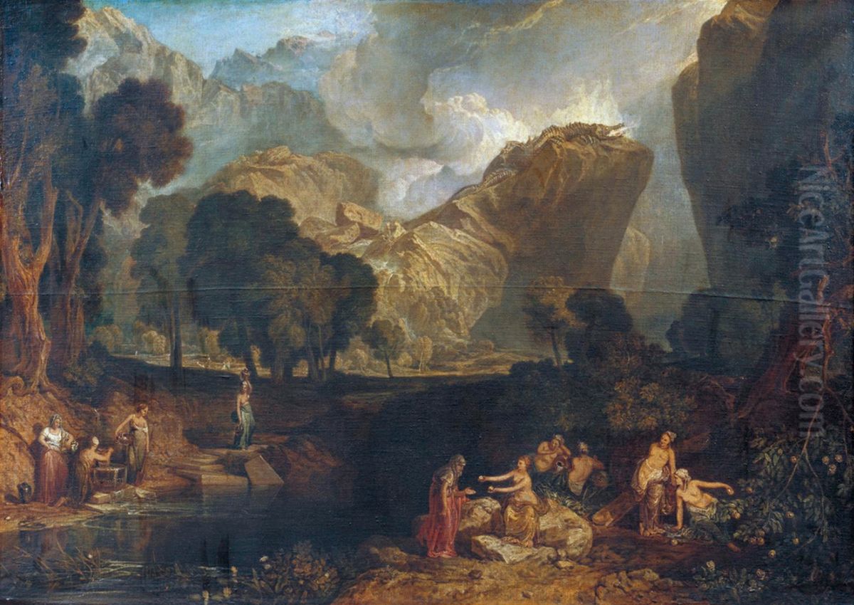 Landschaft mit dem Garten des Hesperides Oil Painting by J. M. W. Turner