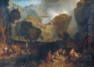 Landschaft mit dem Garten des Hesperides