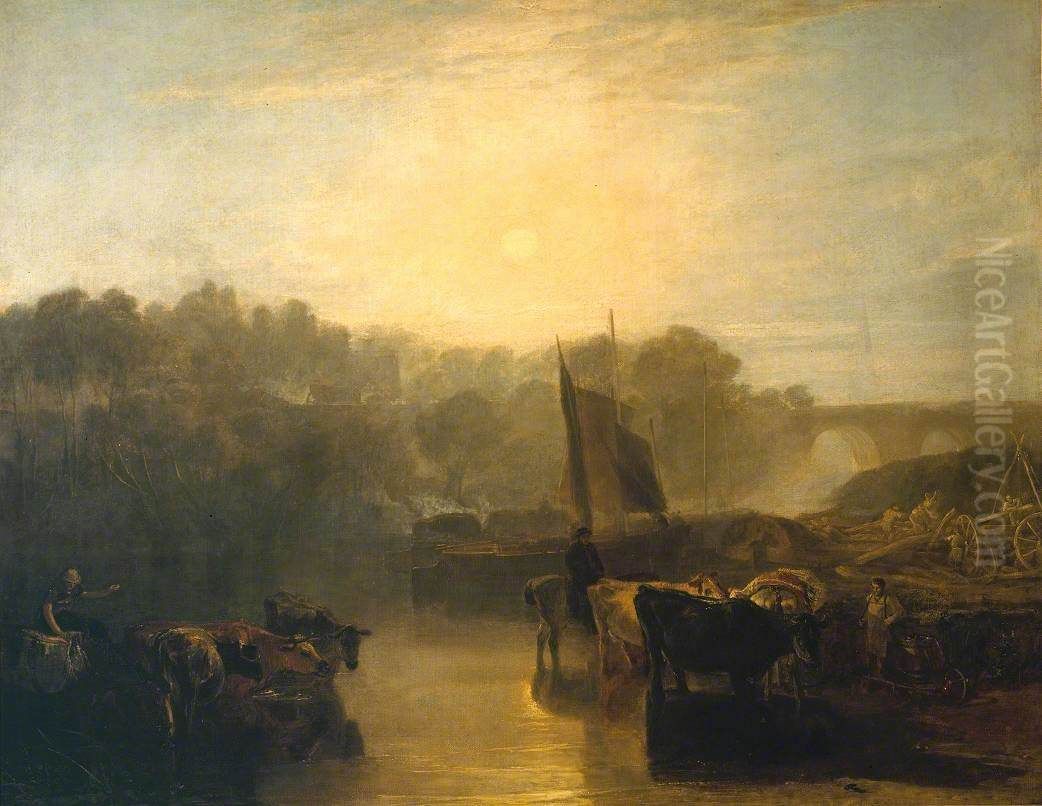 Abingdon Oil Painting by J. M. W. Turner