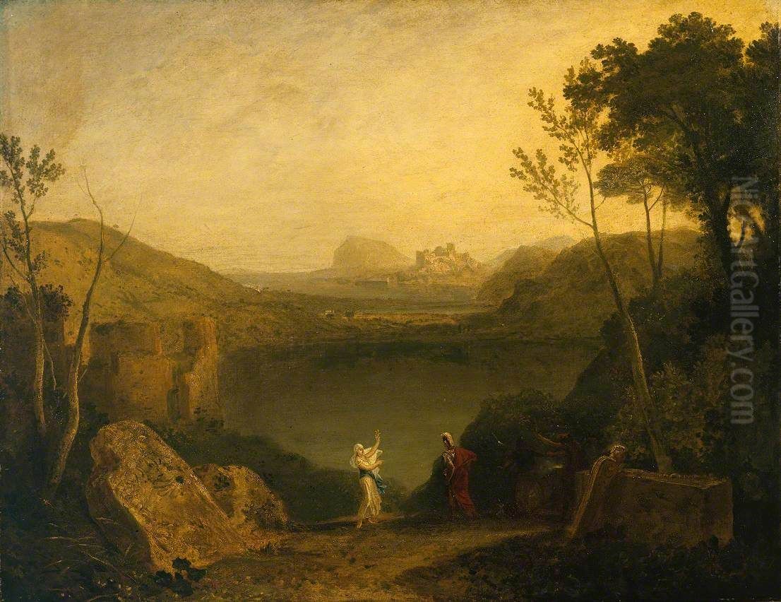 Aeneas and the Sibyl, Lake Avernus Oil Painting by J. M. W. Turner