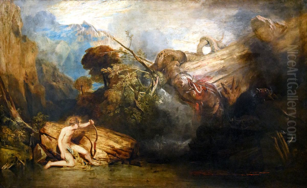 Apollo and Python Oil Painting by J. M. W. Turner