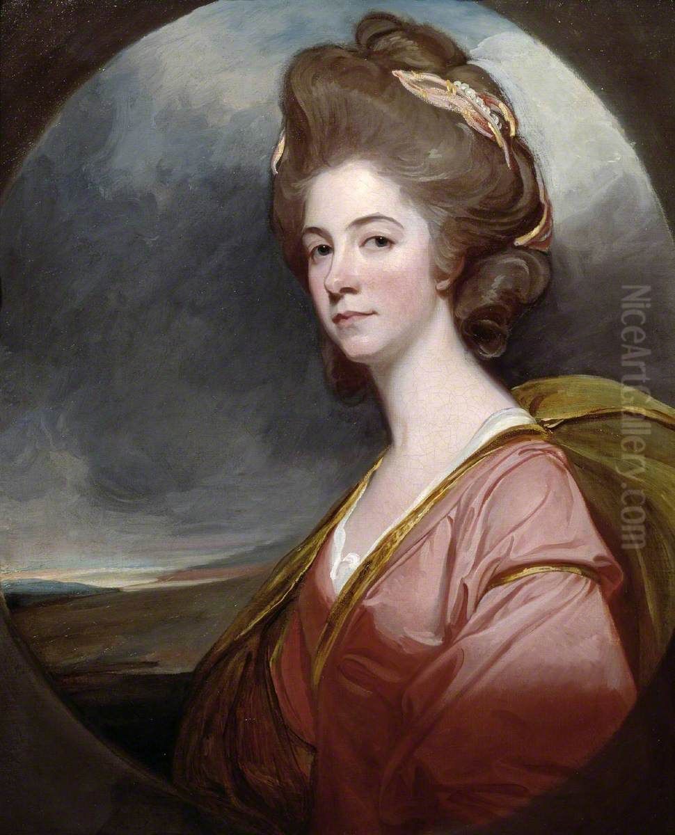 Lady Emilia Kerr Oil Painting by George Romney