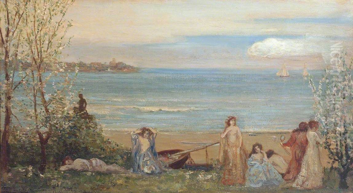 Spring by the Sea Oil Painting by Charles Conder