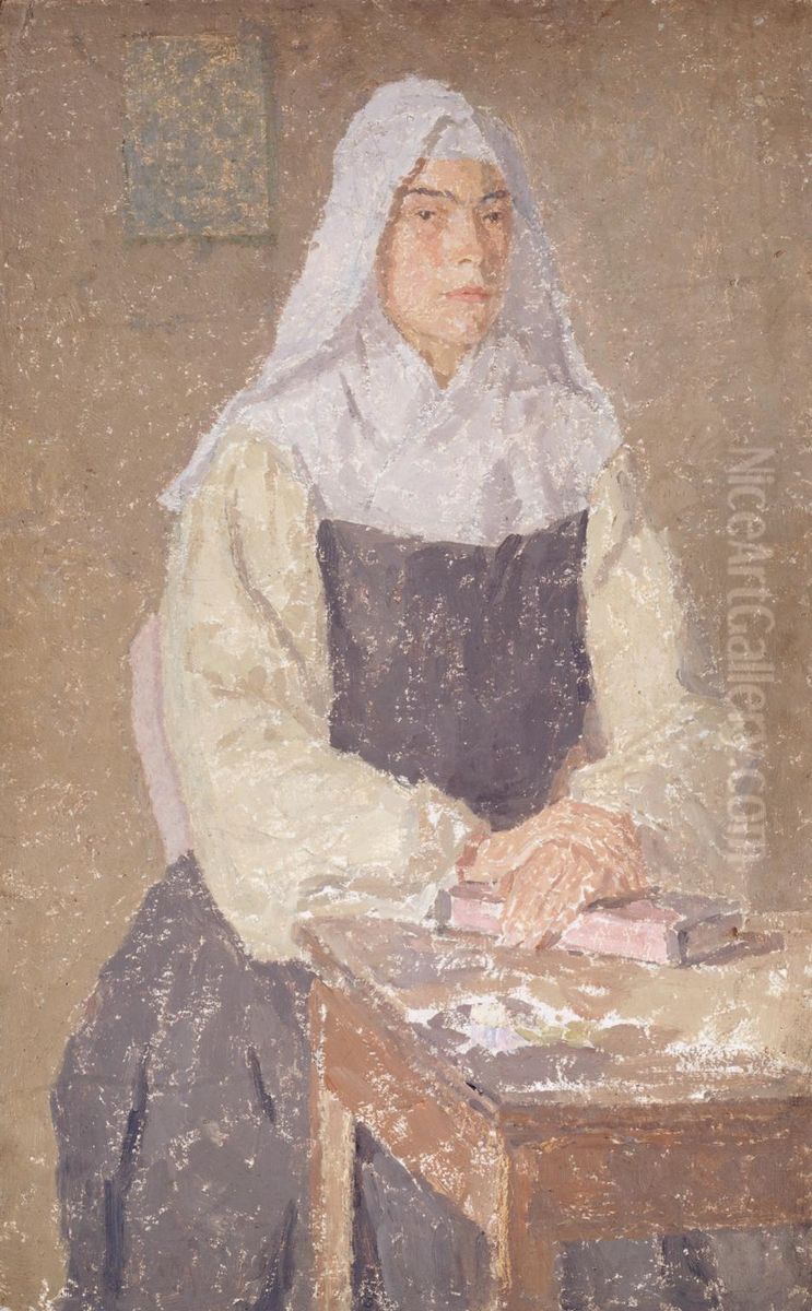 The Nun Oil Painting by Gwen John