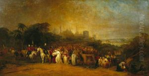 Evening. The Sufferers Besieged at Lucknow, Rescued by General Lord Clyde; November