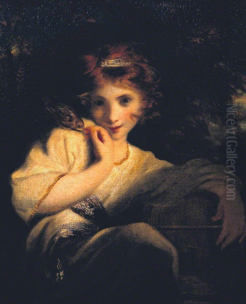 Robinetta Oil Painting by Of Sir Joshua Reynolds