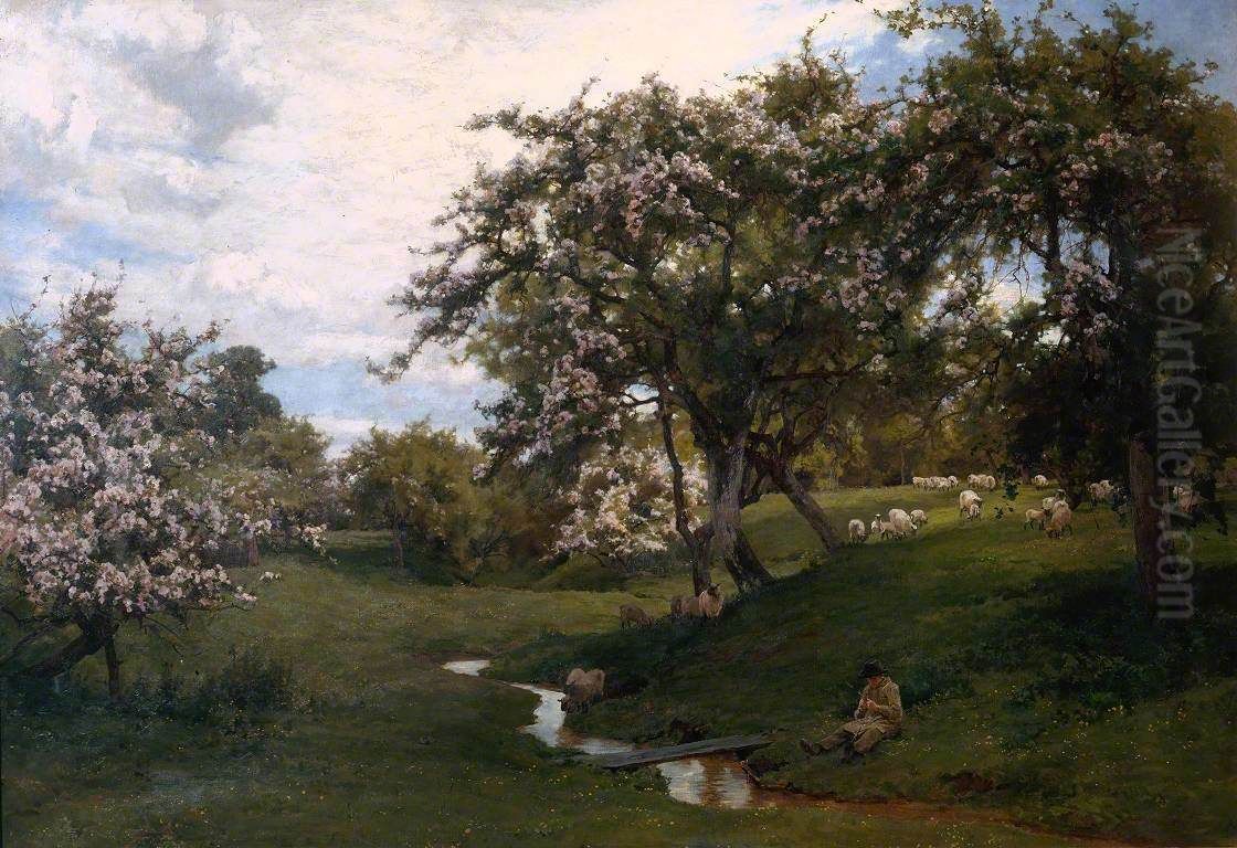 'When Nature Painted all Things Gay' Oil Painting by Alfred Parsons