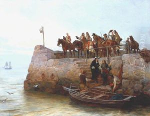 Flight of King James II after the Battle of the Boyne