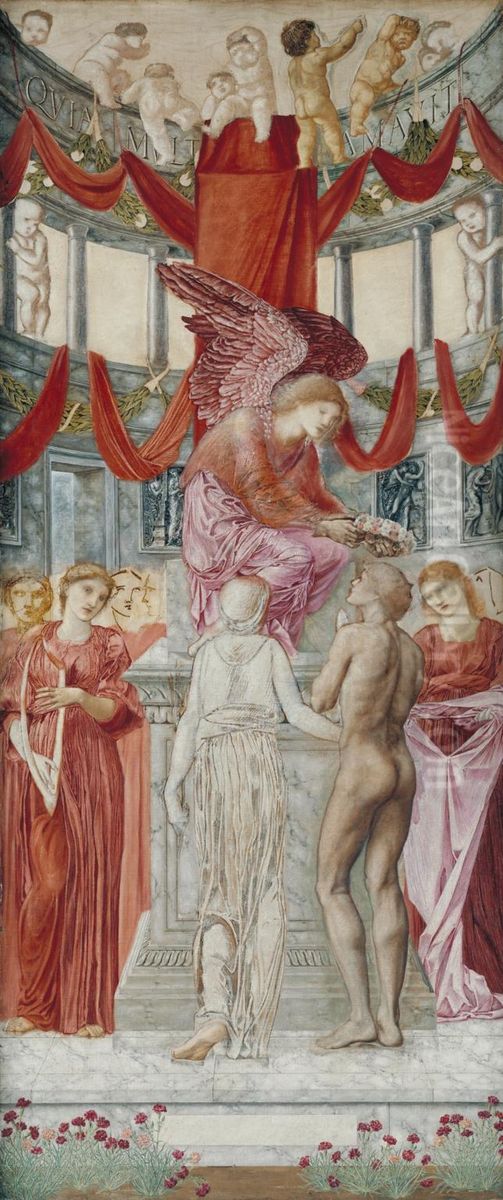 The Temple of Love Oil Painting by Edward Burne-Jones