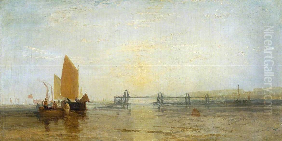 The Chain Pier, Brighton Oil Painting by J. M. W. Turner
