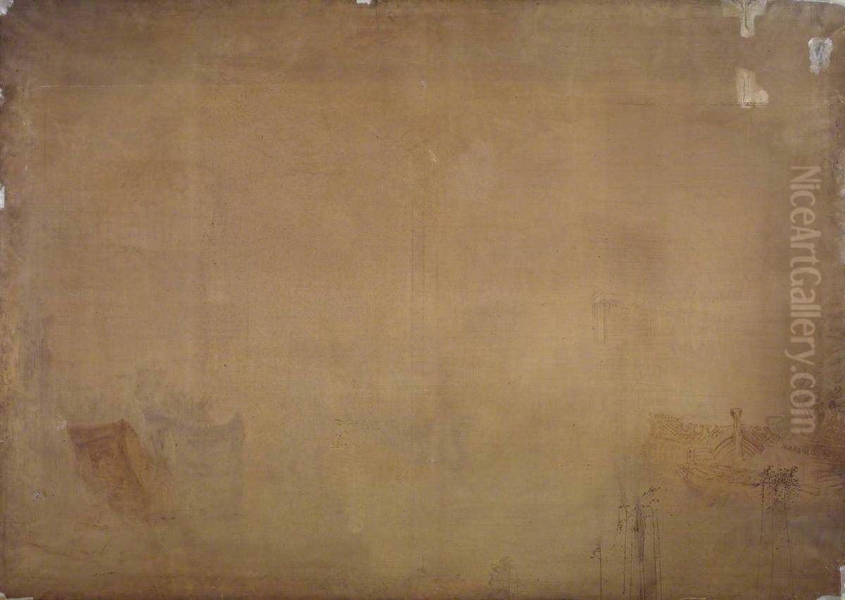 Seaport in the Grand Style Oil Painting by J. M. W. Turner