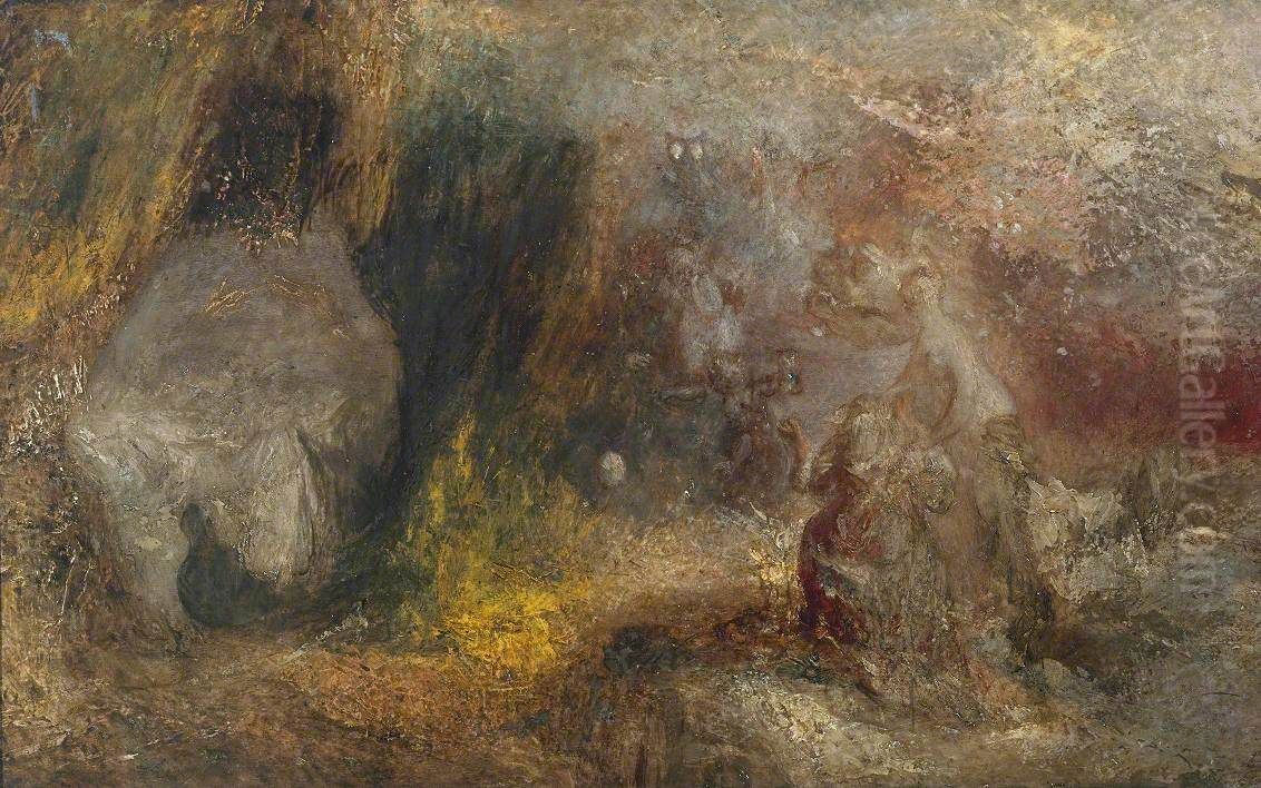 The Cave of Despair Oil Painting by J. M. W. Turner
