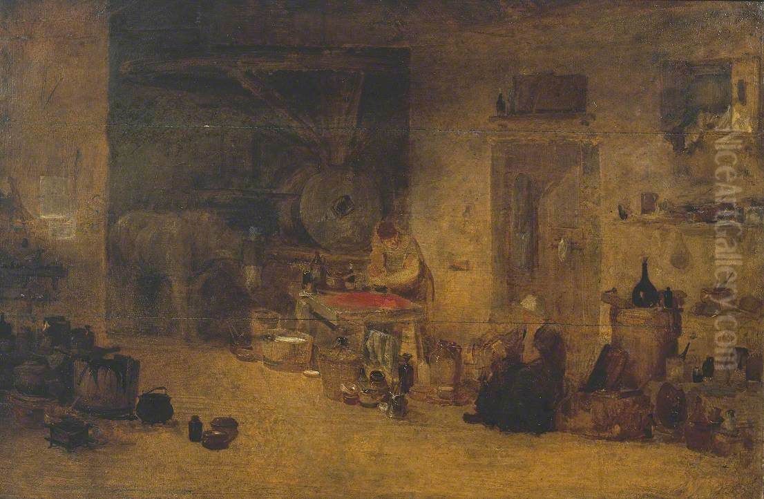 An Artists' Colourman's Workshop Oil Painting by J. M. W. Turner