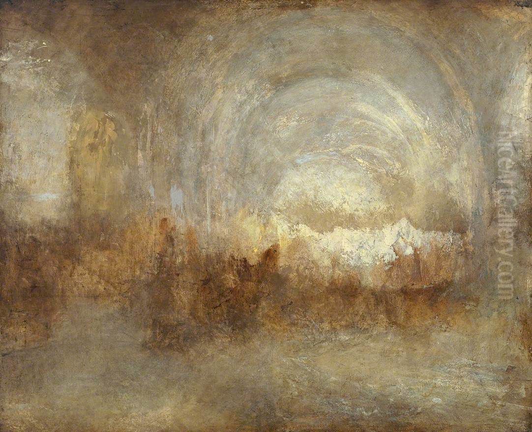 The Long Cellar at Petworth Oil Painting by J. M. W. Turner