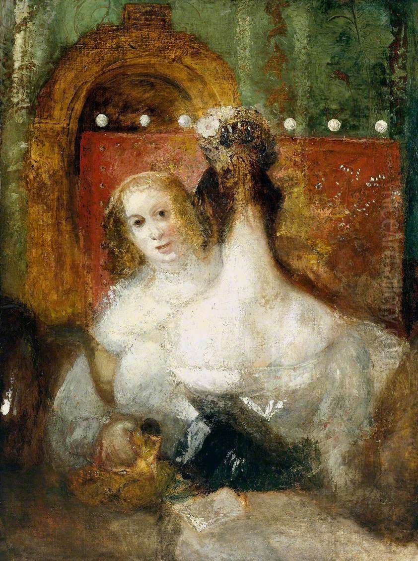 Two Women with a Letter Oil Painting by J. M. W. Turner